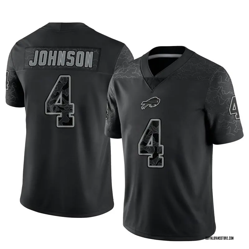 Men's Black Limited Jaquan Johnson Buffalo Reflective Jersey