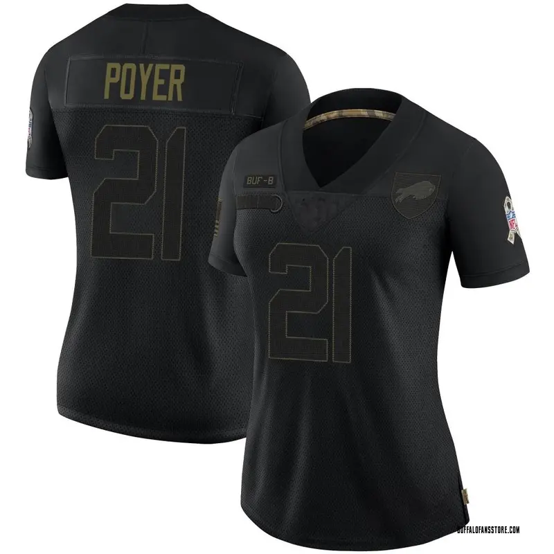 Jordan Poyer Jersey Buffalo Bills Olive Salute to Service Limited